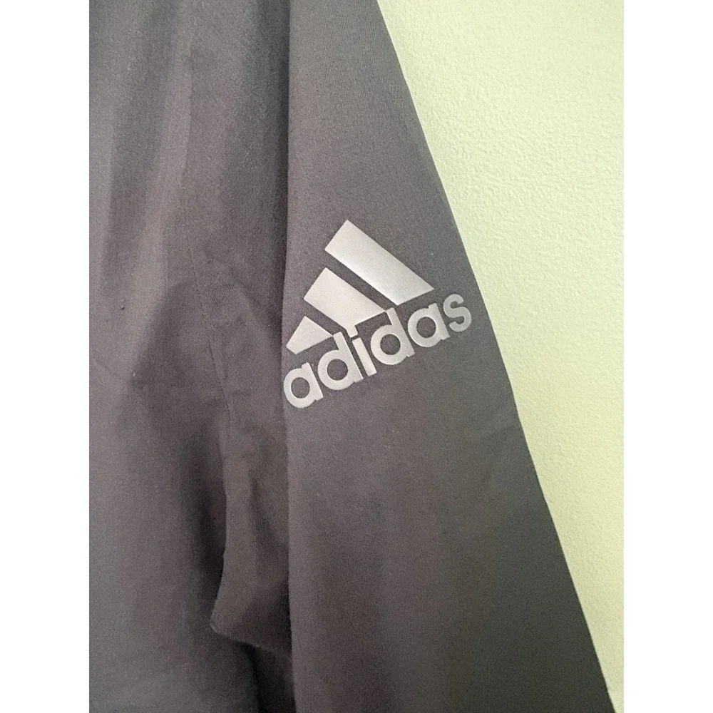 adidas Golf ClimaProof Men's Black Short Sleeve Zip Windbreaker Jacket M